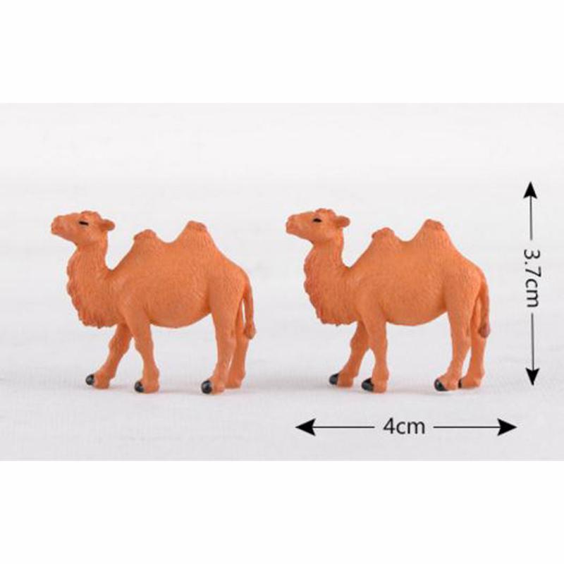 5pcs/set Mini Camel Miniature Figurines Animals Resin Craft Kids Toys Desktop Ornaments Garden Micro Landscape Christmas Decoration