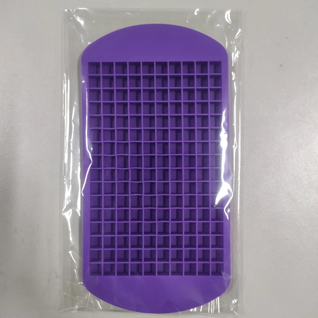 160 Cavity Silicone Bar Ice Cube Tray Mini Ice Cubes Small Square Food Grade Mold Kitchen Bar Ice Maker For Whiskey Cocktail