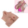 Color 2 Silicone Fake Breast Soft Comfortable Odorless Shapely Trembling Silicone Fake Boobs