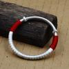 Zuyin 9999 Baby Solid Red Rope Heart Sutra Push Pull Bracelet with Retro Ethnic Style Full Moon Children's Day Gift Pair