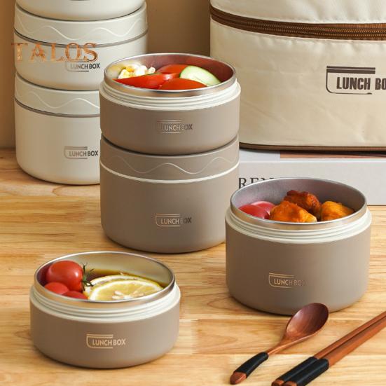 Contenedor Bento 3H de 1/2/3/4 Uds., contenedor de tiempo de conservación del calor, práctico contenedor de frutas para comida de Picnic de calidad alimentaria para uso diario