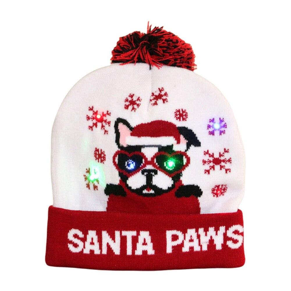 con 3 modalità di luce berretto invernale unisex A//A Cappello natalizio lavorato a maglia a LED