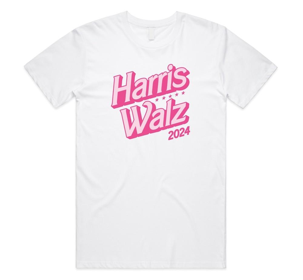 

Harris Walz Pink T-shirt Top Election Campaign 2024 Merch Gift American Kamala S