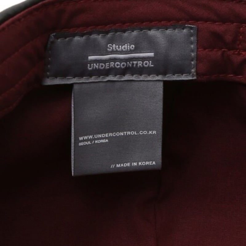 UNDERCONTROL STUDIO BREAD BERET / LEATHER / m BLACK