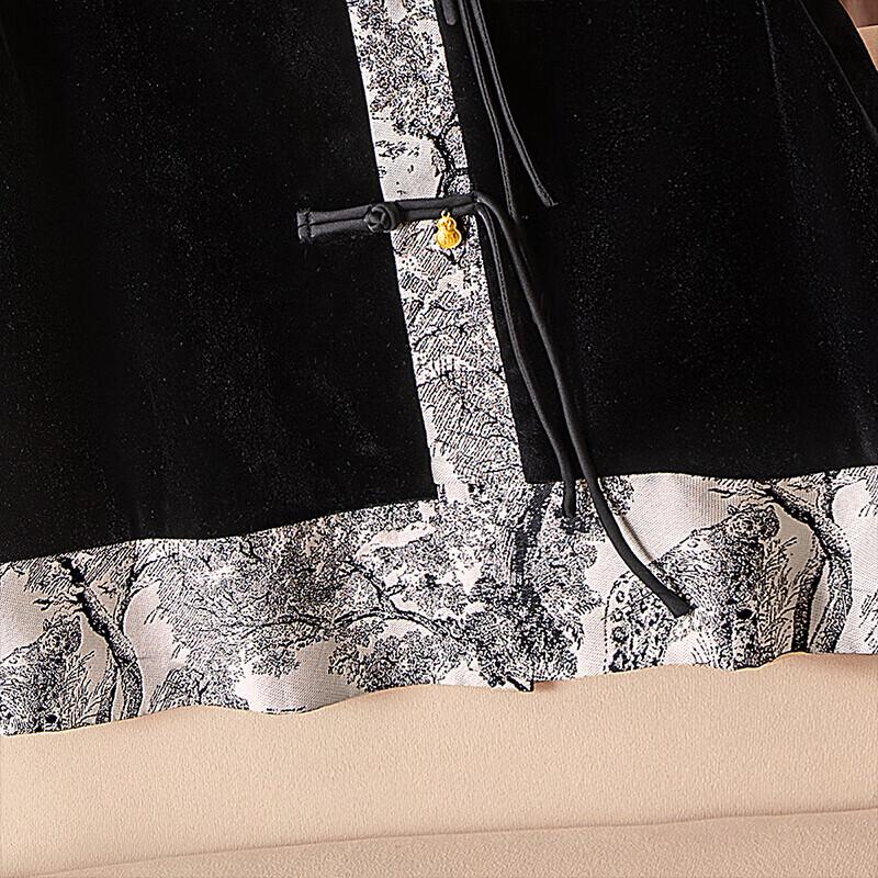 Sibaishi Women's Retro Chinese Style Stand-Collar Vest