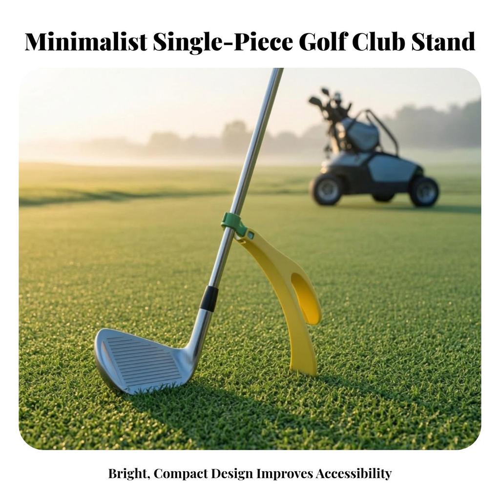 Compact Golf Club Support Stand | Holder with top fastener, Vertical,