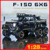 KLT 1:28 Ford Raptor F150 Six-wheel Off-road Vehicle Alloy Model Car for Kids Toys for Boys Toys for Kids Cars Toys