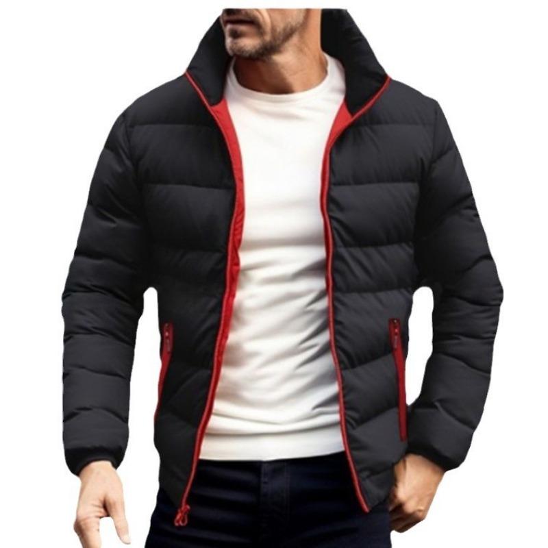Men’s Solid Cotton Puffer Jacket