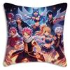 Classic Comics Anime Fairy Tail Pillow Covers Cartoon Sofa Decorative Home Double-Sided Printing Short Plush Cute Cushion Cover