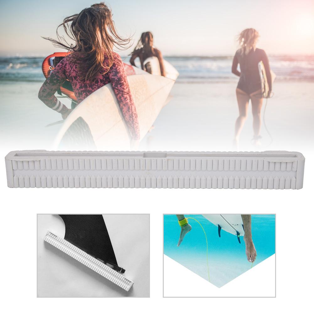 Universal 10 Inch Longboard Surfboard Single Center Tail Fin Box Plug Holder Nylon (White)