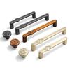 Oukali Modern Furniture Cabinet Handle Wardrobe Pulls Handles Zinc 128mm Drawer Dresser Cupboard Handle