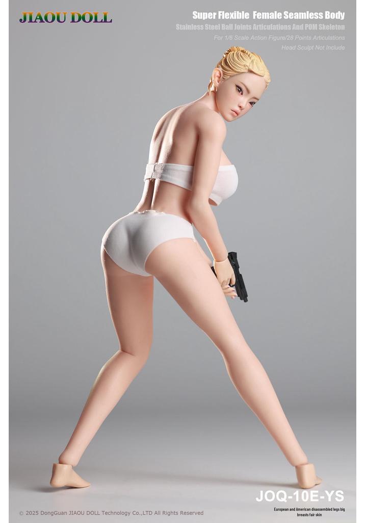 JIAOU DOLL 3rd Gen European Big Bust Movable Rubber-Coated Female Body Model JOQ-10E