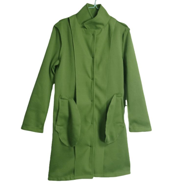 Cappotto di lana da donna taglie forti Autunno/Inverno 2024 a bottoni multipli, monopetto, con colletto a bottone