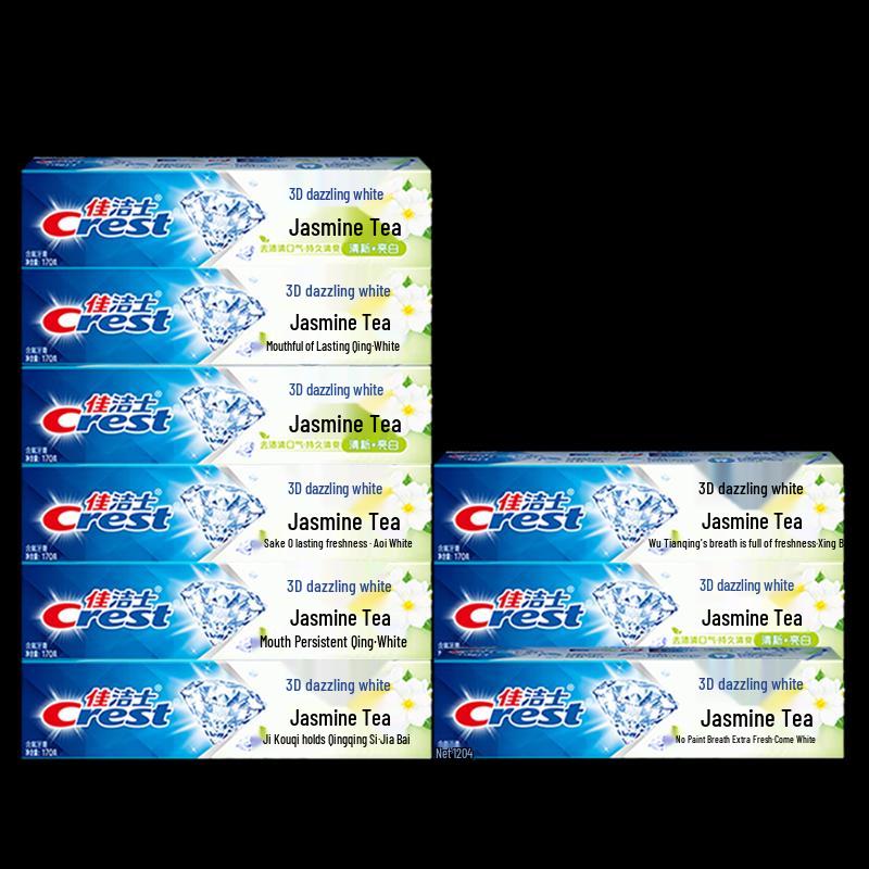 

Crest 3D White Jasmine Tea Refreshing Toothpaste Family Pack