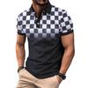 New Men's Fashionable Collared Slim-Fit T-Shirt Polo Shirt Short-Sleeved Men's Top