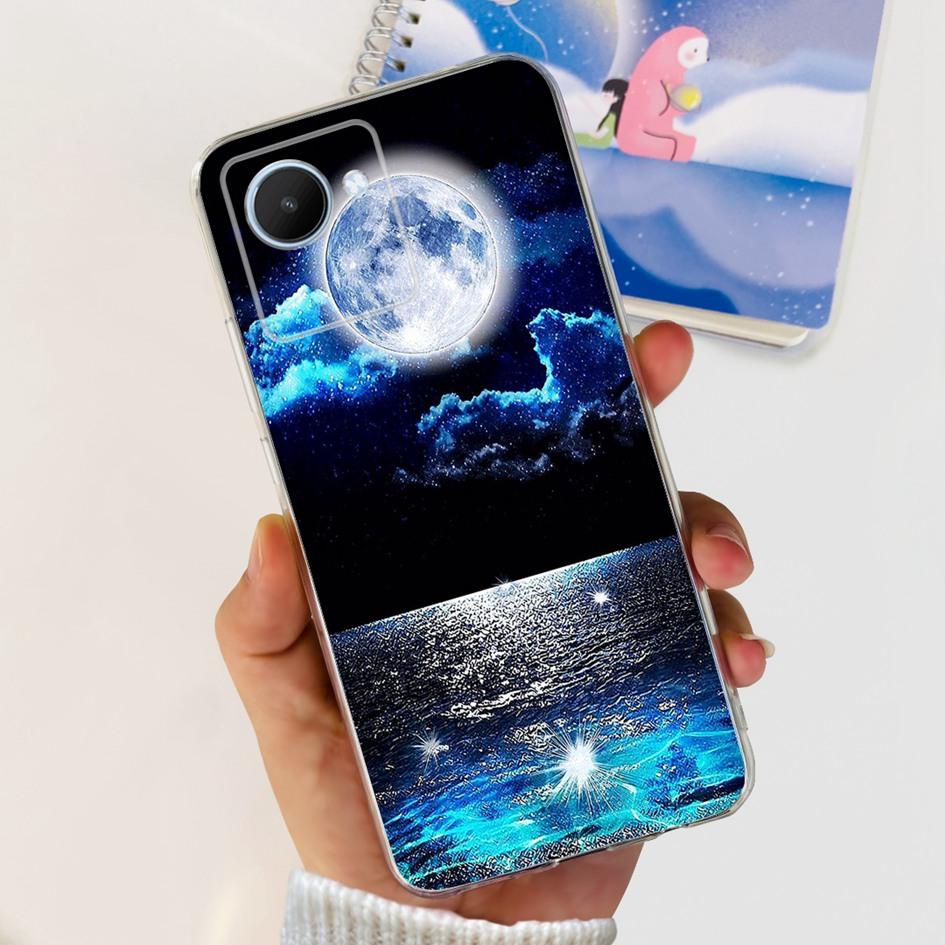 Für Realme C30 C30S Hülle RMX3690 RMX3581 Süßer Panda Weiche Klare Silikon Handyhülle auf RealmeC30 RealmeC30S Narzo 50i Prime Funda