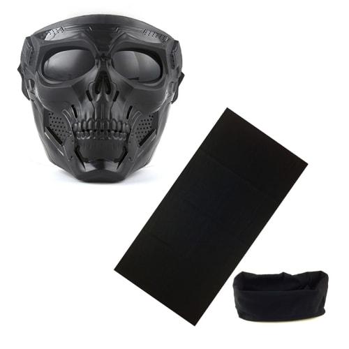 

Felimoa Airsoft Skull Face Mask with Goggles and Neck Warmer