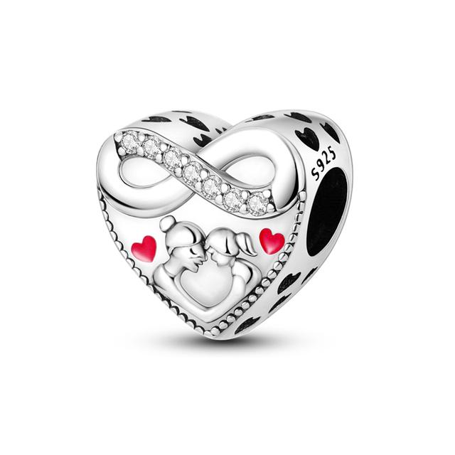 Zirkonium Charms 925 Sterling Sølv Kaffekopp Charm Bead Passer Mote stil Armbånd Halskjede Dame anheng DIY smykker