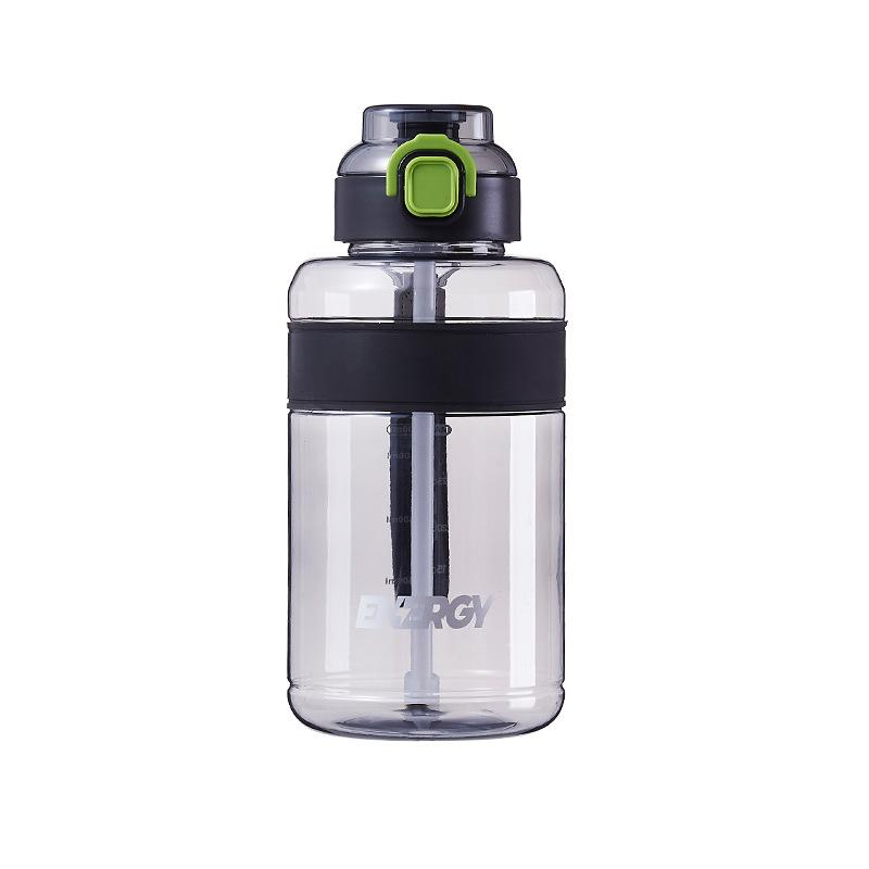 Sports kettle student large capacity outdoor portable men's water cup fitness scale straw cup drop-proof space cup
