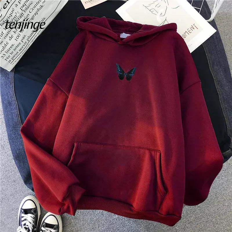 Hot Selling Winter New Hooded Sweatshirt with Sweet and Simple Printed Korean Style Fresh Streetwear Women's Hooded Sweatshirt