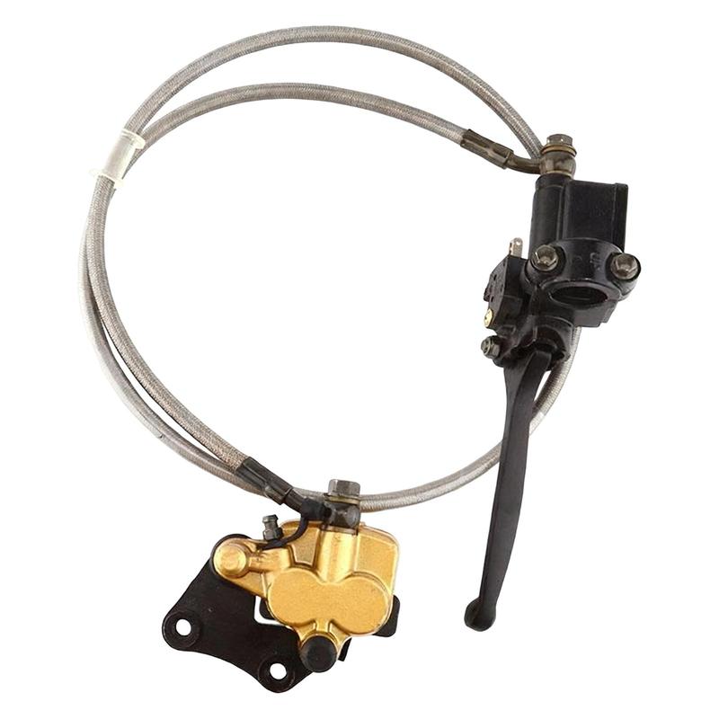 Front Brake Assembly Caliper Master Cylinder Upper and Lower Pump Assembly Brake Parts for 110cc 125cc Quad Bike UTV ATV