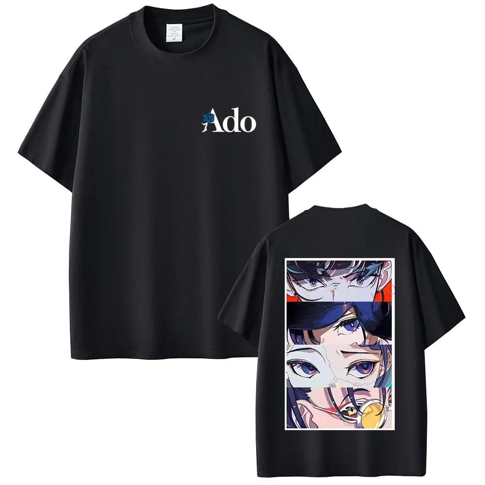 Ado Graphic Tshirt Personality Clothes Year Round Clothing Oversized Couples Unisex Y2k Short Sleeves Breathable High Quality