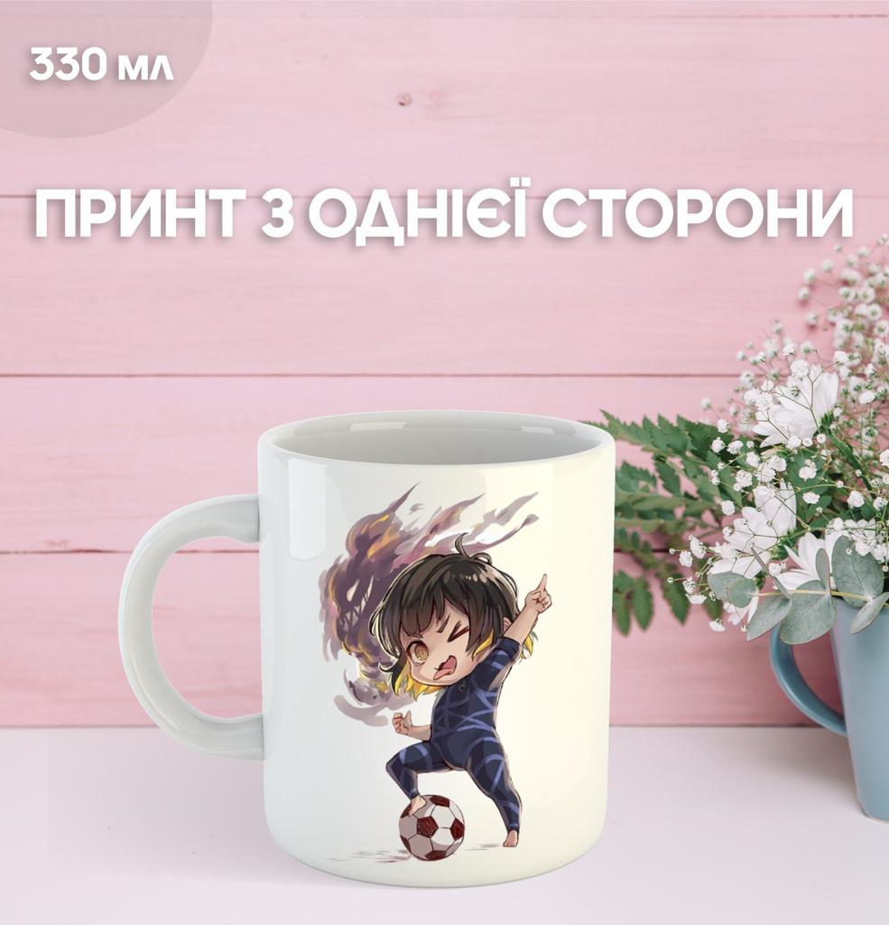 Tasse Blue Lock Blue Prison mit Aufdruck Keramiktasse Blue Lock 330 ml