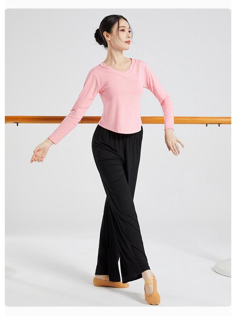 Modal Cloud High Waist Wide Leg Tanz- & Yogahose - Elastischer Drapierfall für Moderne & Klassische Stile