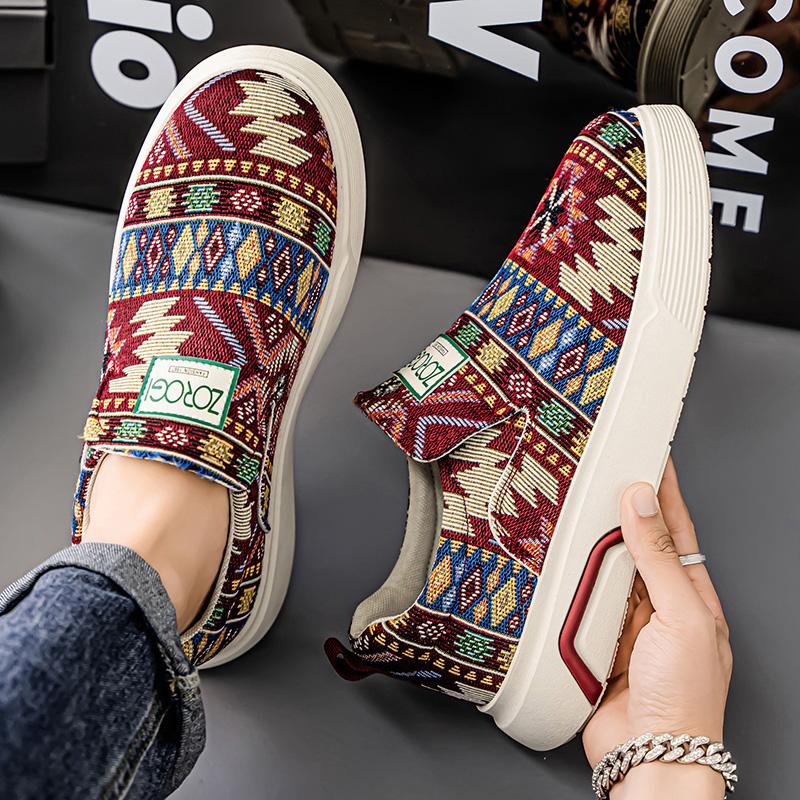 Chaussures pour Hommes Mocassins Skateboard Douces et Confortables Extérieur Été Baskets pour Hommes Résistantes à l'Usure Ventilées Antidérapantes Mode