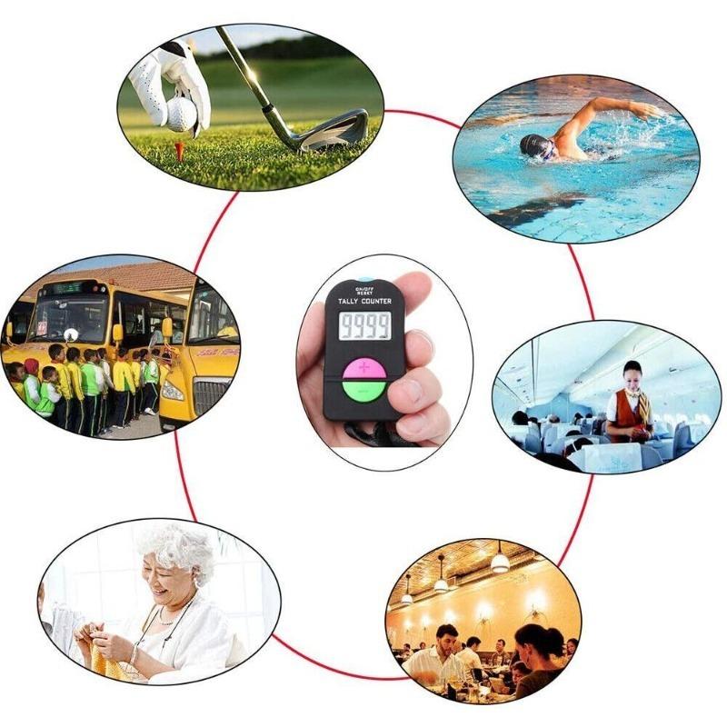 1PCS Lightweight Golf Score Stroke Mini Clicker Digital Counter Electronic Counter 6.3x3.4x1.5cm