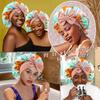 Elastic Tie Band Silk Bonnet Extra Large Hair Bonnet Luxury Sleeping Bonnet  Hair Protection
