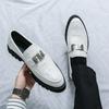 Außenhandel Herrenschuhe Businesskleid Lederschuhe Herren Hochzeitsschuhe Freizeitschuhe Herren Junges Dating Weiße Schuhe Trauzeugenrede Schuhe