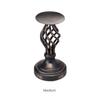 American Retro Candlestick Ornament Hollowed Out Black Valentine's Day Table Wedding Candlelight Dinner Prop Decoration Cup