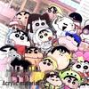 Shin-chan Acrylic DIY Double-Sided Patches - 2cm, 4cm, 8cm