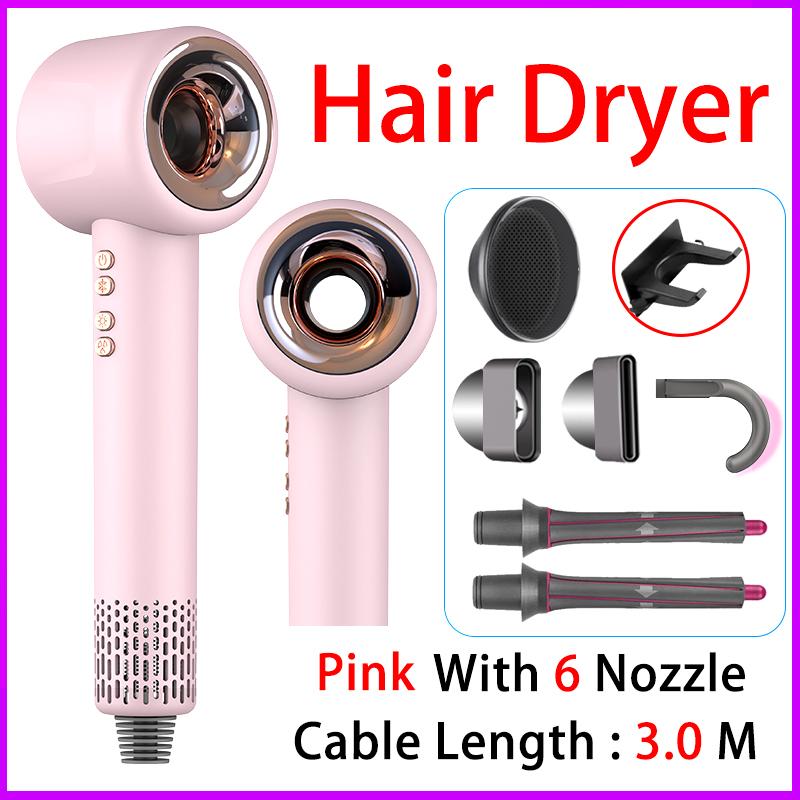 Professional Negative Ionic Hair Dryer  Leafless Hair Dryer Hot/ Cold Blow Dryer Hairdryer Home Appliance Free Shipping Dyso