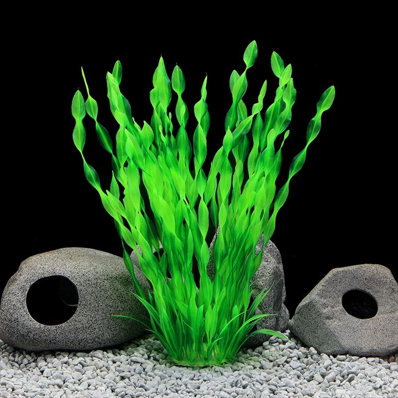 Natural Lifelike Aquarium Artificial Grass Plastic Aquatic Plants Decor for Fish Tank for Tank Decoration and Ornament