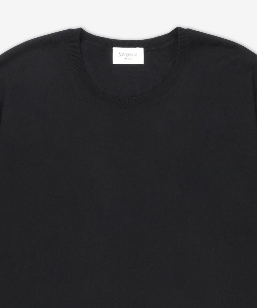 SAINT LAURENT Fine Merino Knit - Black / 821736Y76Gm1000