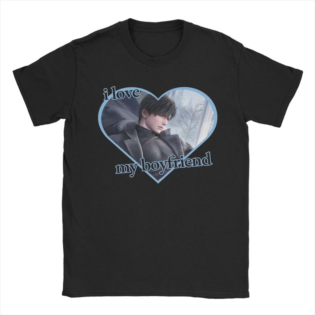 Men T-Shirt Love And Deepspace Rafayel Caleb Zayne Vintage 100% Cotton Tee Shirt Short Sleeve T Shirt Round Neck Clothes 4XL 5XL