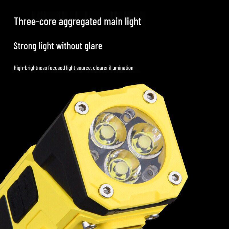 Magnetic Multi-functional Headlamp Hat Clip Light with Mini Power Display, Three Color Options