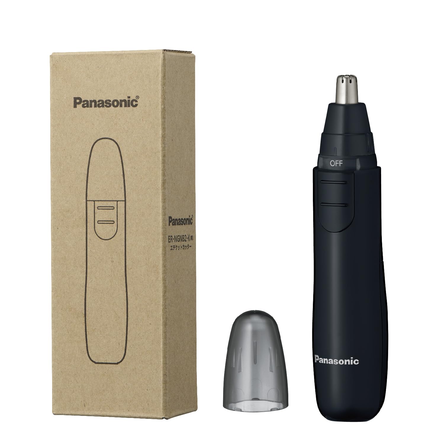 

у Panasonic, що працює від батареї, стрижка для носа, стрижка для етикеток, брови, борода, вухо [Випущено 2024/на батареї] для чоловіків ER-NGNB2-K чорний