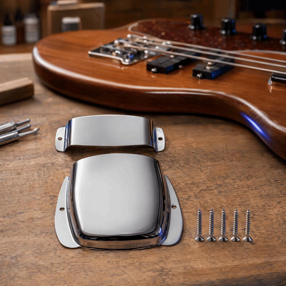With Screws Bass Pickup Cover Silver Color Electric Bass Accessories For Bass Guitar