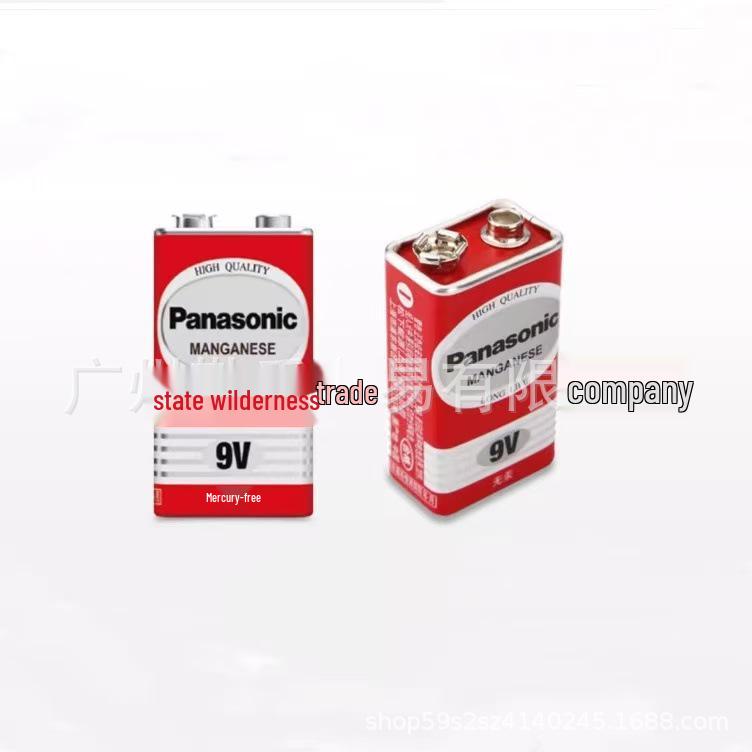 Panasonic 9V 6F22 Carbon Zinc Battery Pack for Microphones and Multimeters