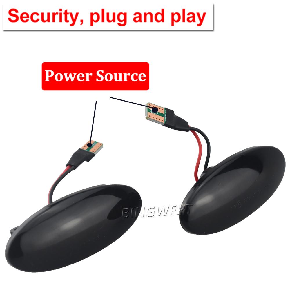 LED Side Marker Mirror Indicator Lamp Flowing Water Turn Signal Light For Nissan Qashqai Dualis Juke Micra March Micra Note