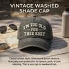 Cotton Washed Vintage Baseball Cap Wide Brim Sun Protection Breathable Adjustable Outdoor Travel Men Women
