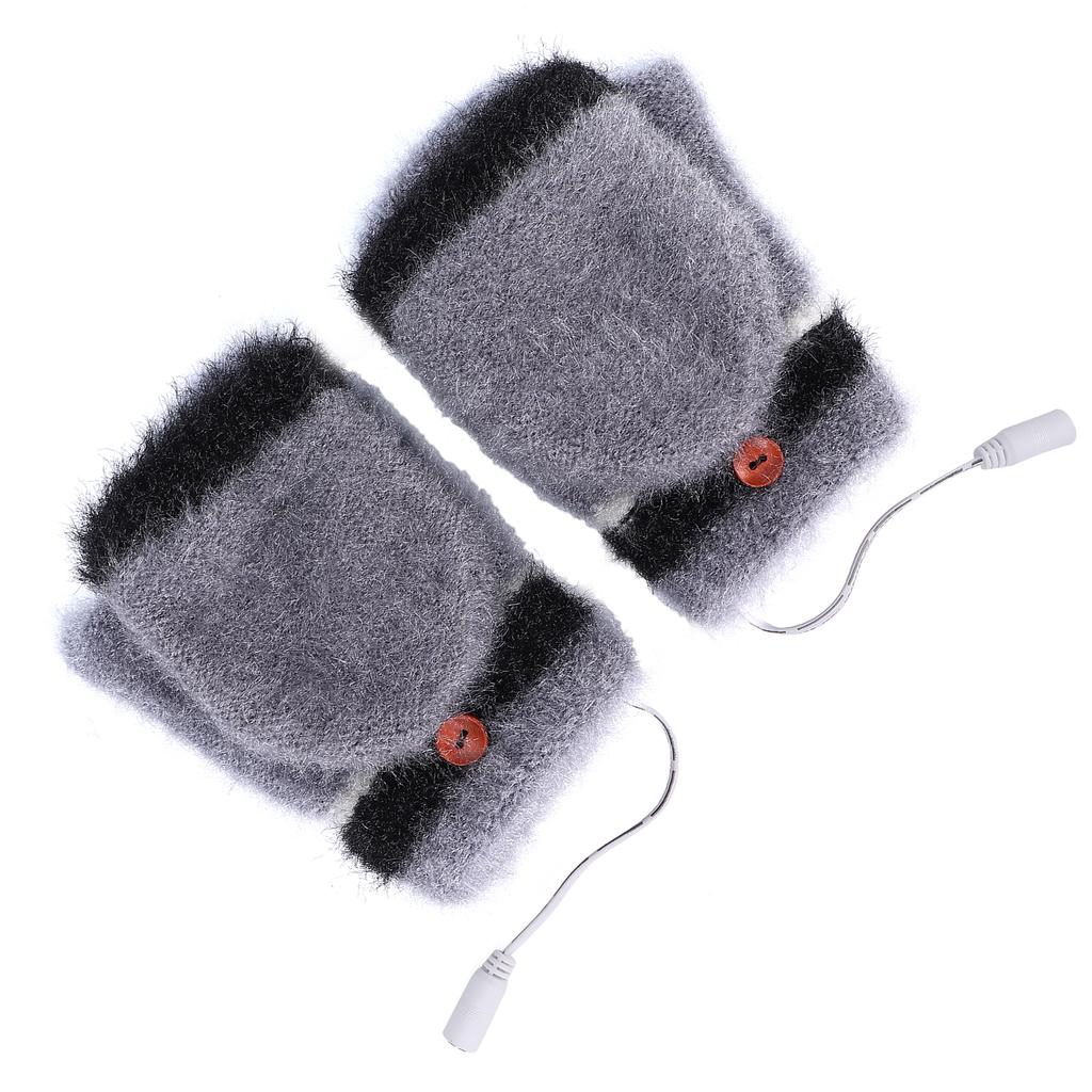 Beheizte Fingerhandschuhe, Fäustlinge, USB, doppelseitig, wärmer, Laptop-Handschuhe für den Winter