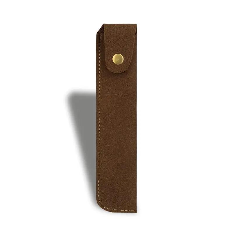 Etui stilou retro Piele naturală Husă creion Husă stilou Papetărie Husă protectoare creativă Rechizite școlare