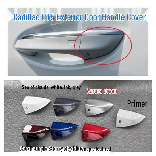 

Накладка на ручку передней левой двери Cadillac CT5 с отверстием под личинку замка Handle Cover (Unpainted)