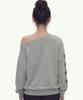 GRAVER [Woman] Take Me One-Shoulder Sweatshirt_Gray