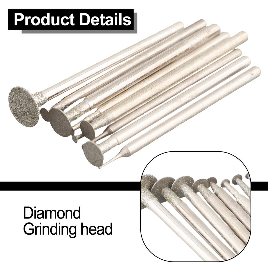 Woodwork Grinding Heads Tool T-style 10pcs Carborundum