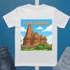 Khajuraho Temples Tshirt | Indian Temple Poster Tee